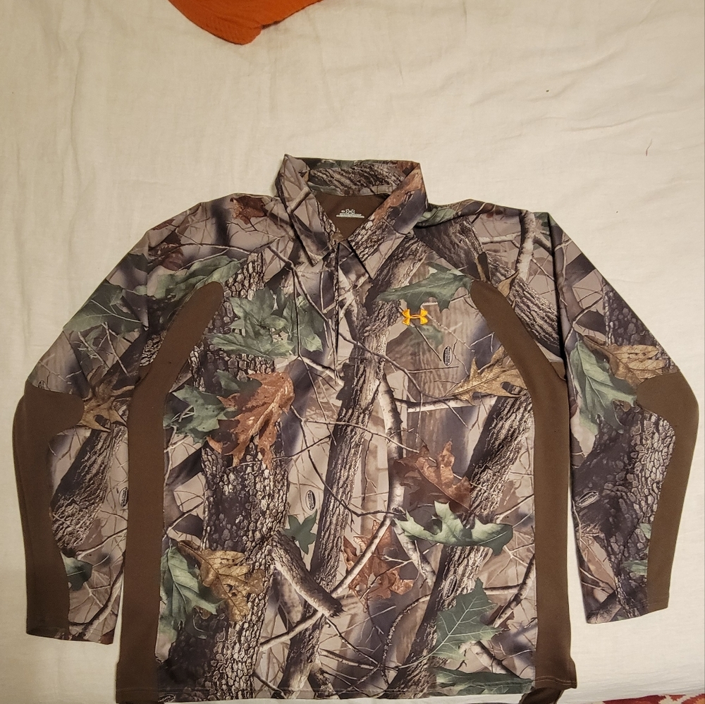 Under Armour Realtree Camo Button Up Men's Large